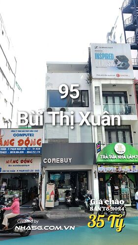 Bán nhà mặt tiền 95 Bùi Thị Xuân