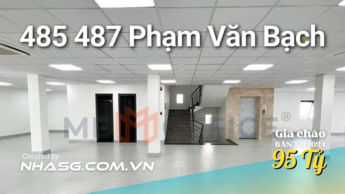 Bán toà nhà 485 487 Phạm Văn Bạch Phường 15 Quận Tân Bình 3