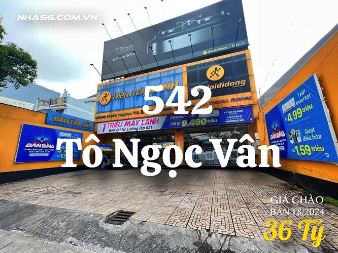 Bán nhà mặt tiền Quận Thủ Đức 542 Tô Ngọc Vân 4