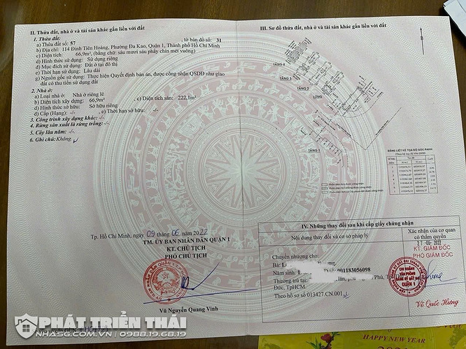 Bán nhà kế góc 2MT Quận 1